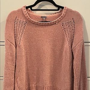 PINK CHENILLE SWEATER